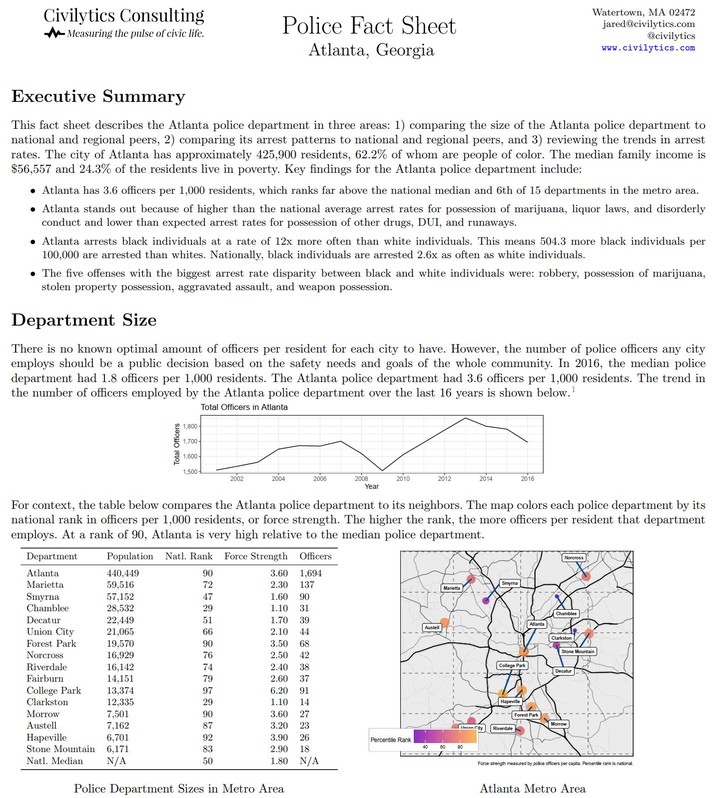 Police Accountability Factsheets